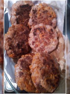 Una foto de Hamburguesas caseras ricas ricas