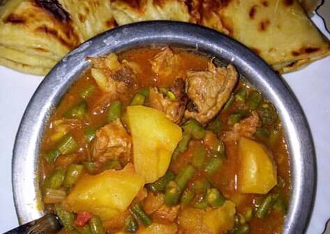 Beef stew with chapati # authormarathon#