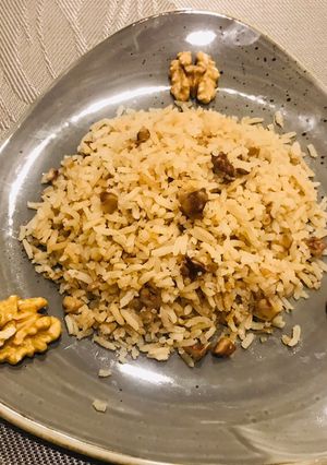 Una foto de Arroz con nueces