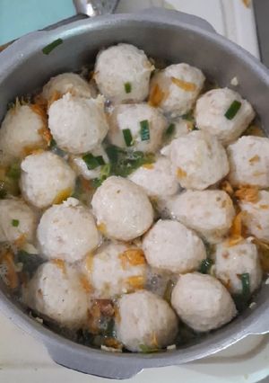 Foto resep Kuah Bakso Mie Ayam kaldu ayam