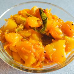 A picture of Parangikai Poriyal/Pumpkin Fry.