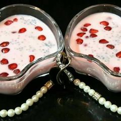 A picture of StrawBerry_Basil Kheer.