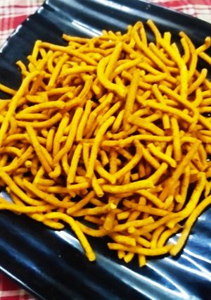 A picture of Potato Gathiya.