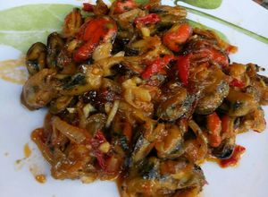 Foto resep Kerang Batik masak Asam Manis