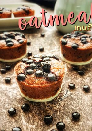 Foto resep (Salin dari) Muffin Oatmeal Chocochips #EasyBreakfast