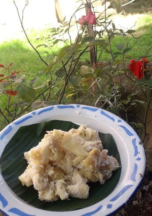 Foto resep 136. Krawuh sukun (sukun kukus)