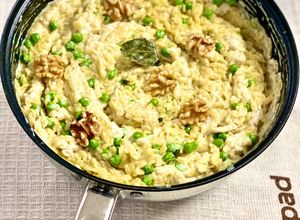 Une photo de Risotto de langues des oiseaux