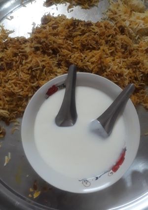 A picture of Mung kheema pulao.