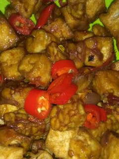 Foto resep Tahu tempe kecap manis saus tiram