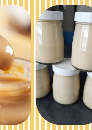 Une photo de Panna cotta dulce de leche