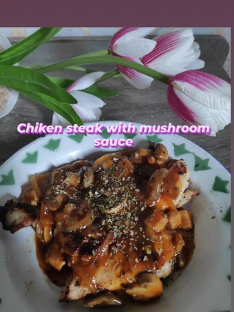 Cara Mudah Menyiapkan Resep Chiken steak with mushroom sauce yang Lezat Sekali Anti Ribet, Bisa Manjain Lidah