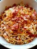 Reis mit Nudeln und Bacon