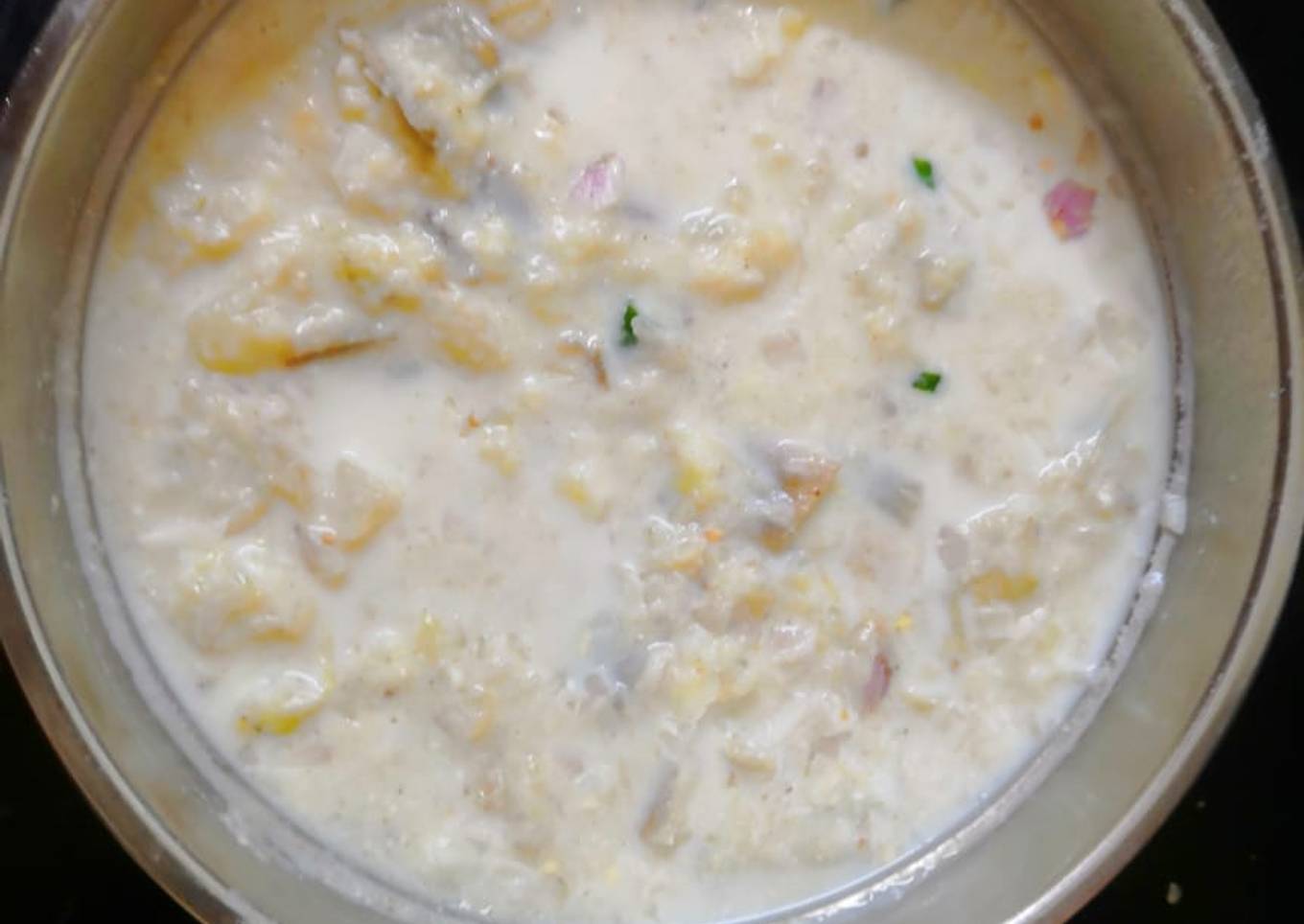 Raw Banana Raita