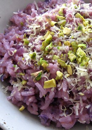 A picture of Red Cabbage Sloppy Rice.