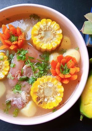 Hình của món Giò heo hầm rau củ.