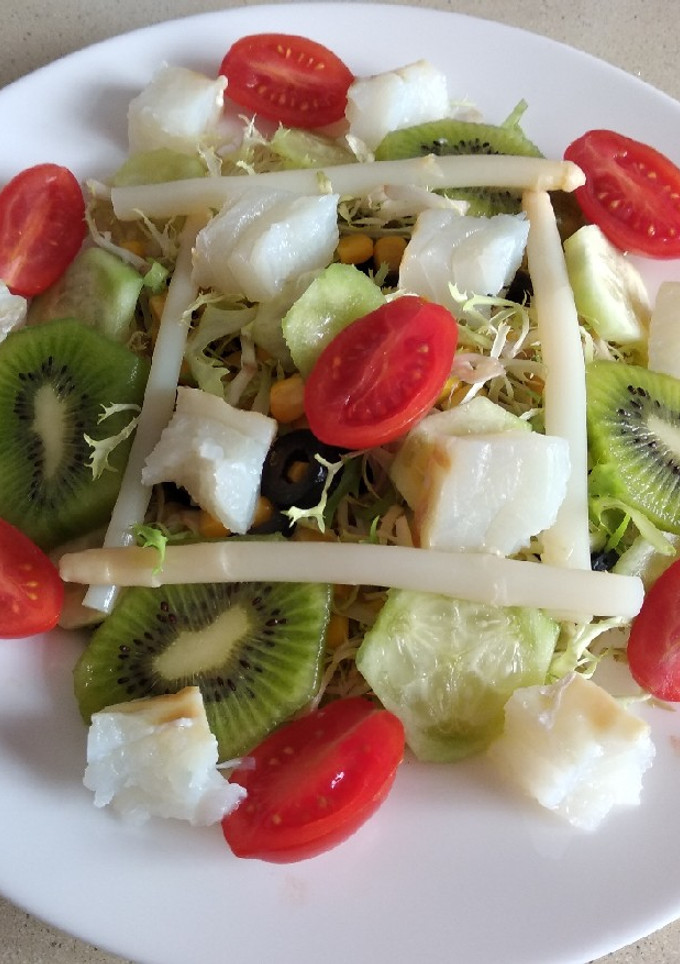 Una foto de Ensalada de bacalao