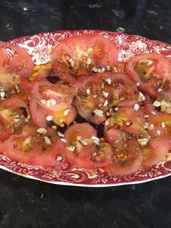 Una foto de Ensalada de tomate