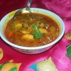 A picture of Prawns curry my style.