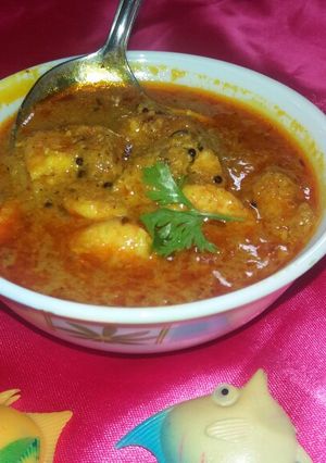 A picture of Prawns curry my style.