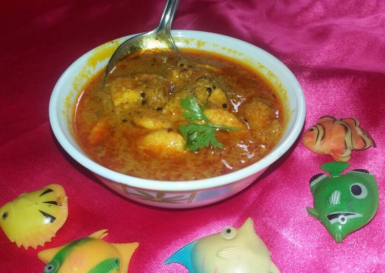 Homemade Prawns curry my style