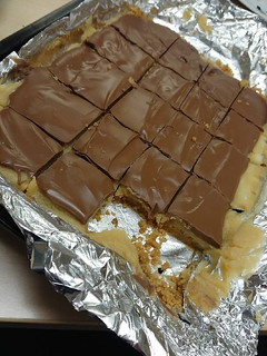 A picture of Millionaire's Shortbread.