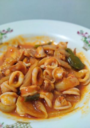Foto resep Cumi saos padang pedes ala tenda seafood😁