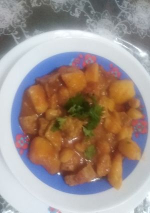 صورة لوصفة شطيطحة ضرع بقري بالبطاطا 😉👌