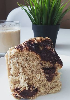 Una foto de Bizcocho proteico de avena y chocolate