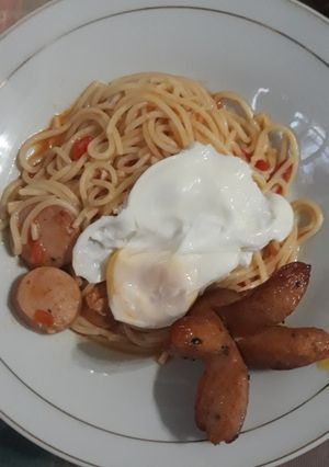 Foto resep Spageti Segar Tomat Telur