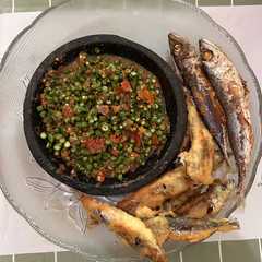 รูปของ Sambel kacang panjang ikan tepung