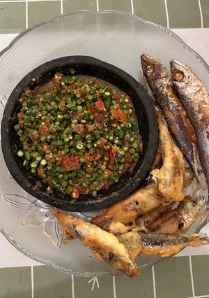 Foto resep Sambel kacang panjang ikan tepung