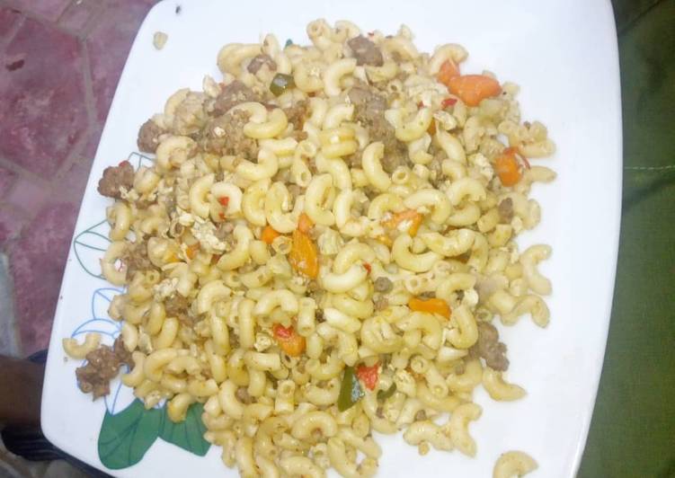 Recipe of Super Quick Homemade Macaroni with mince meat