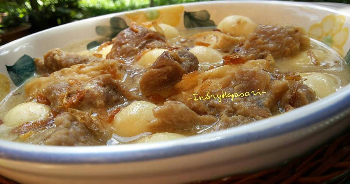 Resep Terik Daging Sapi, Tahu, Telur oleh Indry Hapsari Cookpad