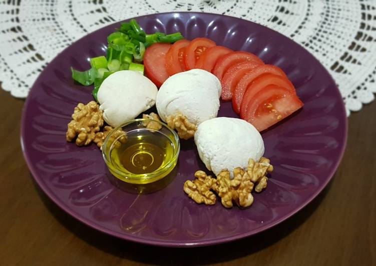 Simple Way to Prepare Any-night-of-the-week Ghee flavored Homemade Mozzarella Cheese #mycookbook