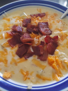 A picture of Loaded Potato Soup.