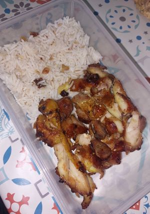Una foto de Muslos pollo caramelizados con Salsa de Ostras y Soja