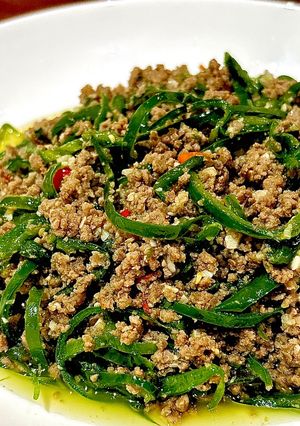 Foto resep Tumis Daging Cincang Cabai Hijau