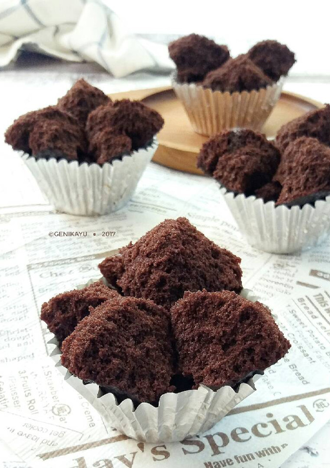 Foto resep Brownies Mekar Tepung beras (eggless)