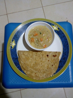 வெஜிடபிள் குருமா (Simple vegetable kuruma recipe in Tamil) செய்முறை முக்கிய புகைப்படம்