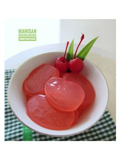 Foto resep Manisan Kolang Kaling rasa syrup cocopandan