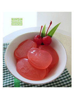 Foto resep Manisan Kolang Kaling rasa syrup cocopandan