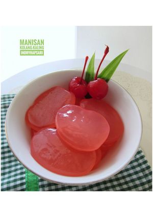 Foto resep Manisan Kolang Kaling rasa syrup cocopandan