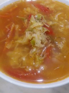 A picture of Cabbage and Tomato Soup 😄.