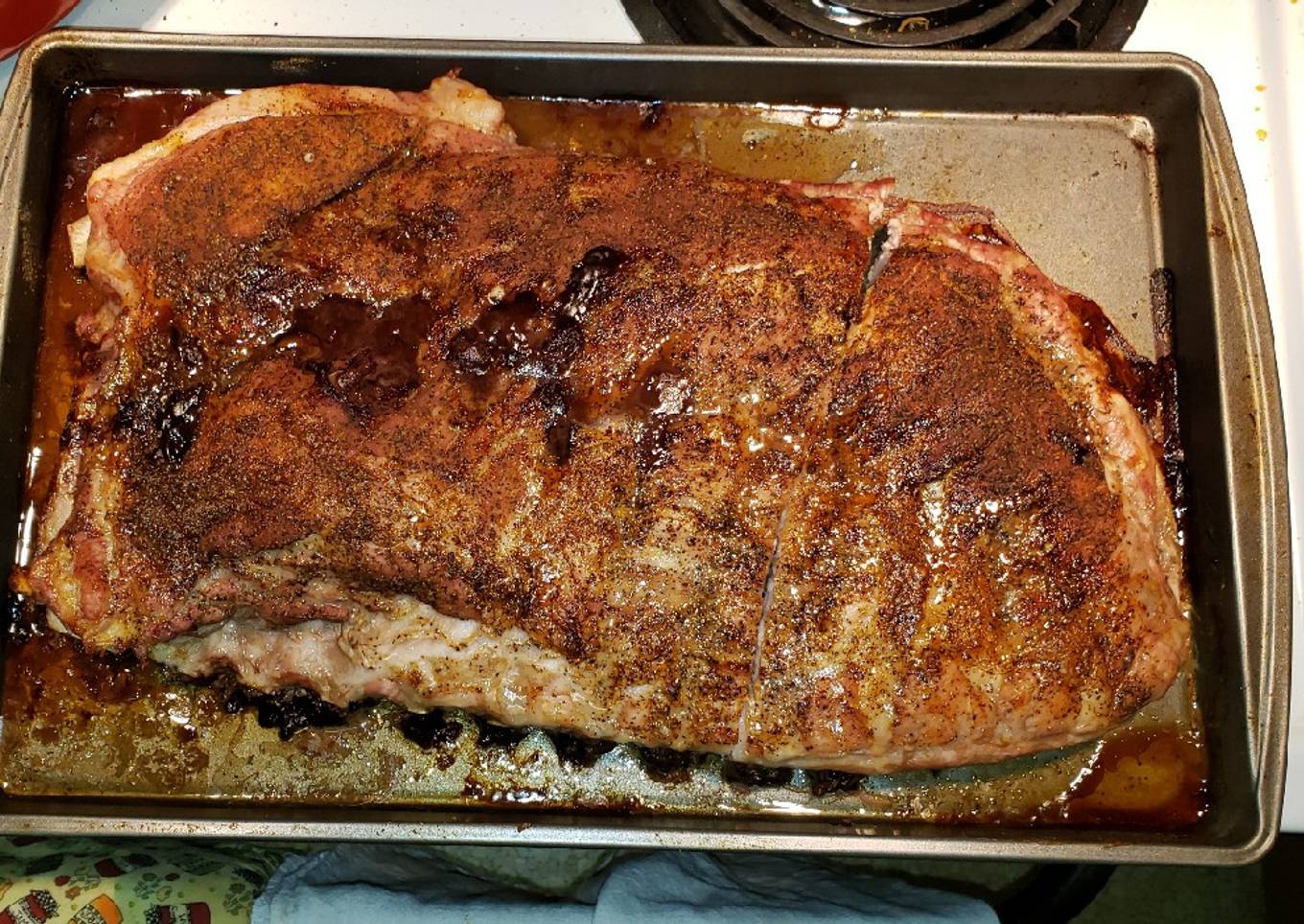Dry pork ribs rub mixture