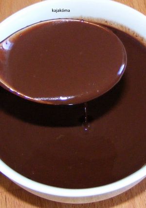 Hamis csokiöntet recept fotója