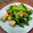 Sayur sawi oseng tahu
