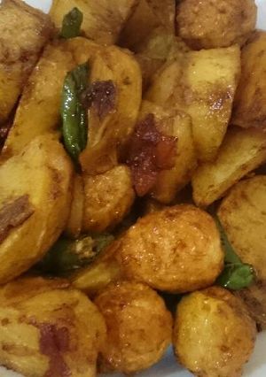 Foto resep Tumis kentang telur puyuh