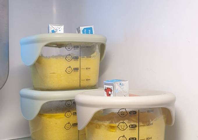 MPASI 6M (Kacang Hijau + Kabocha + Salmon)