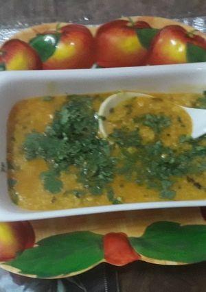 A picture of Dhoi mung dal.