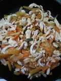 Wok de pollo con verduras